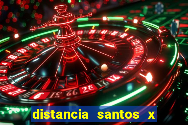 distancia santos x rio de janeiro